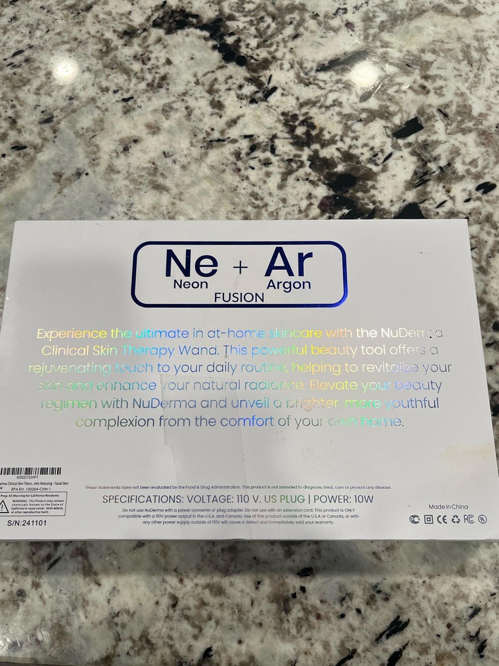NuDerma Clinical Ne+Ar Skin Therapy Wand - White by Pure Daily Care - Picture 3 of 10